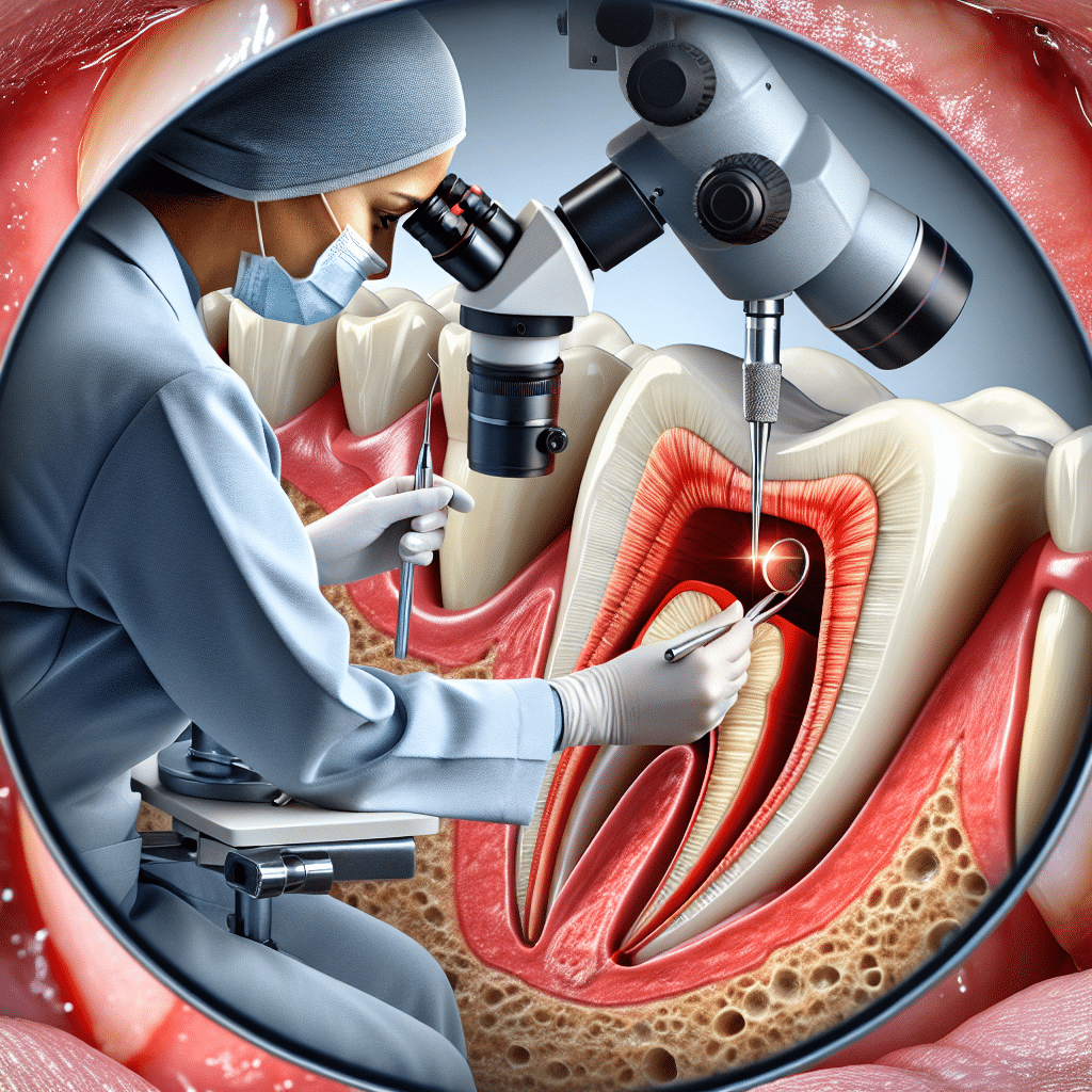 leczenie kanałowe pod mikroskopem