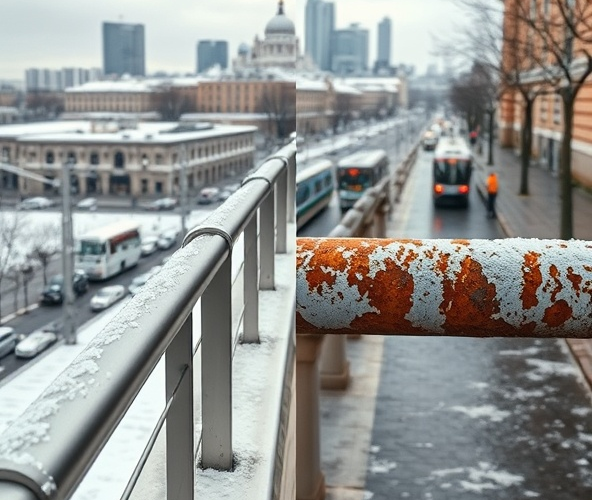 Jakie balustrady ze stali nierdzewnej w Warszawie oprą się soli zimą?