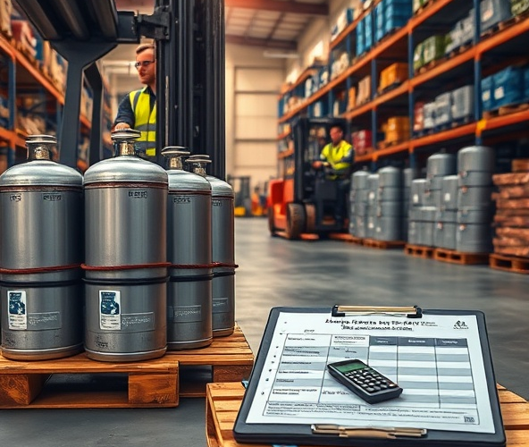 Jak obliczyć koszty butli gazowych do wózków widłowych w magazynie?