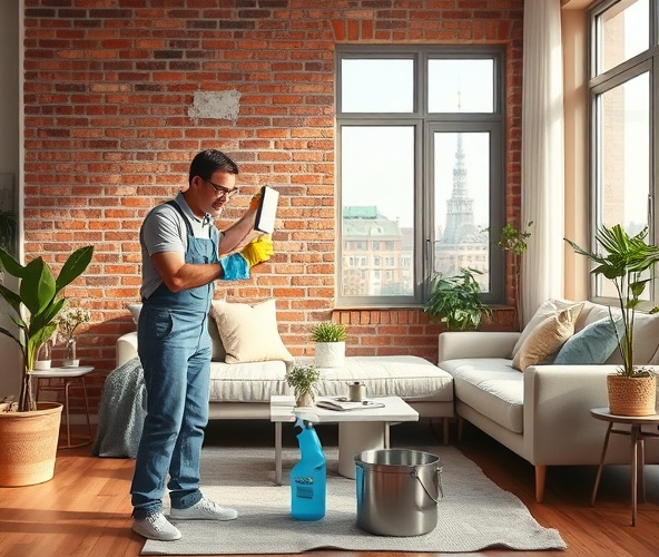 Jak wybrać bezpieczną metodę czyszczenia cegły w mieszkaniu w Warszawie?