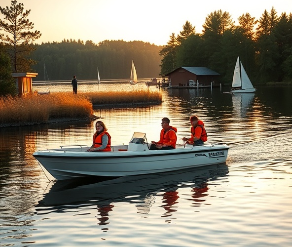 Gdzie pływać motorówką w Polsce bez patentu dla początkujących?
