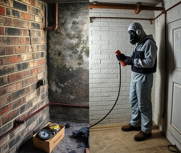 Czy izolacje natryskowe Węgrów usuną pleśń w piwnicy starego domu?