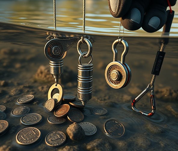 Jaką siłę powinny mieć magnesy dla wyławiania monet?