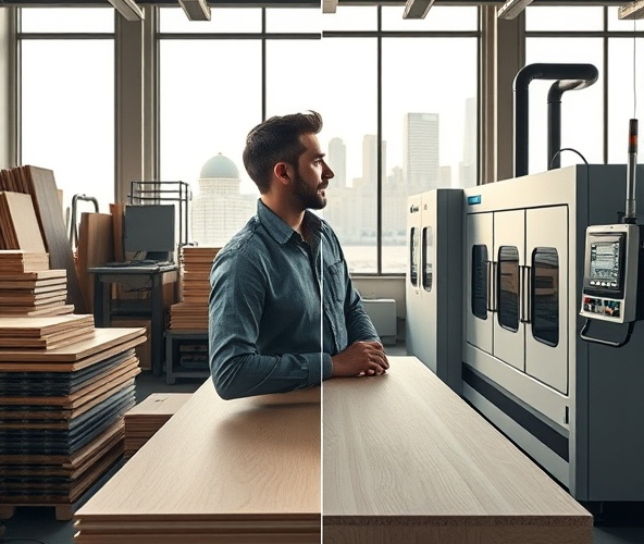 Zlecić oklejanie formatek w Warszawie czy kupić okleiniarkę CNC?