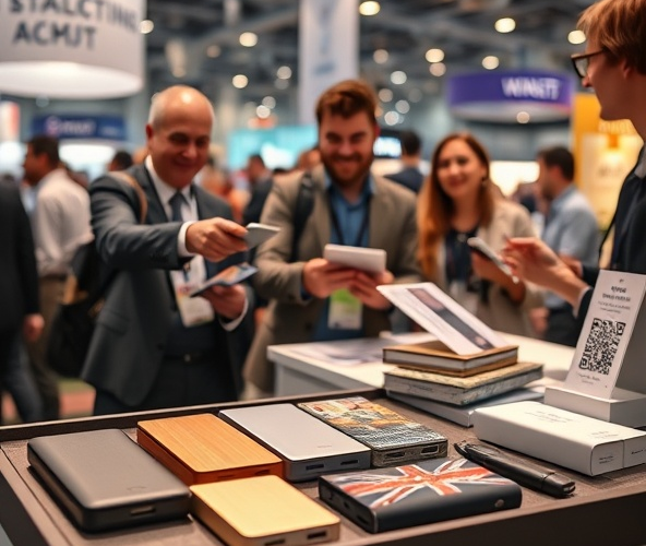 Jaki power bank z nadrukiem wybrać na targi, by zbierać leady?