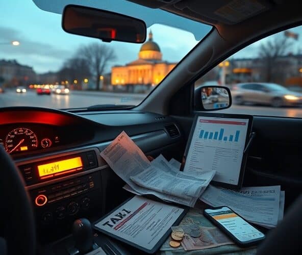 Ile kosztów miesięcznie generuje praca na taksówce Warszawa na JDG?