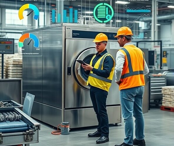 Jakie wskaźniki ocenią serwis maszyn myjących w produkcji?