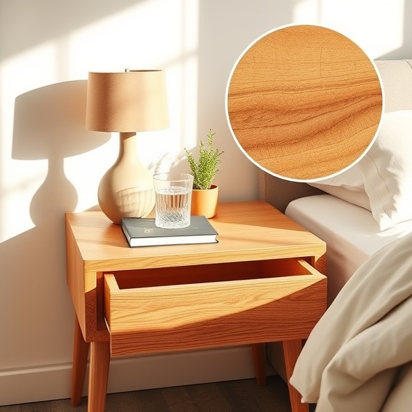 szafka nocna z litego drewna