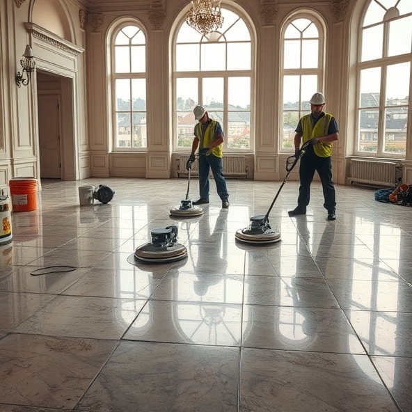 warszawa polerowanie podłóg kamiennych