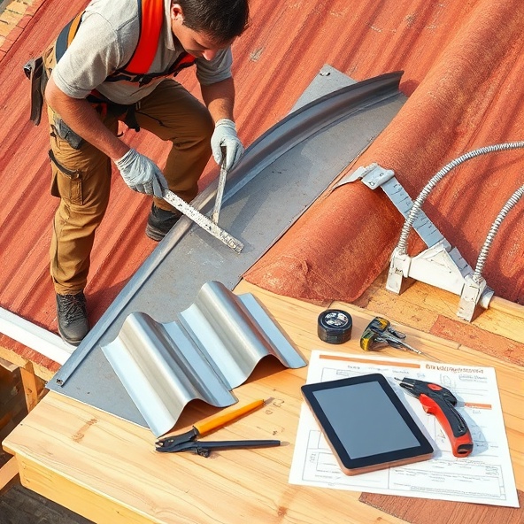 wykonanie obróbek blacharskich