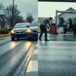 ściąganie auta w prawo