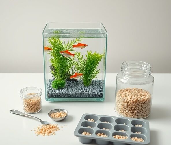 Ile karmy dla ryb miesięcznie potrzebuję dla 5 neonek w 10 l akwarium?