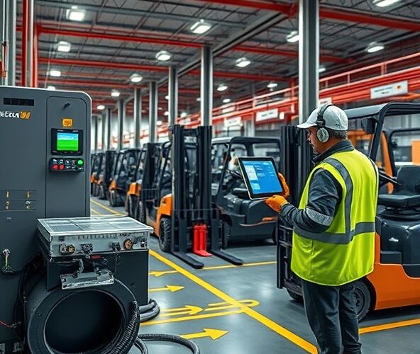 Jak dobrać prostowniki do wózków widłowych, by zredukować przestoje?