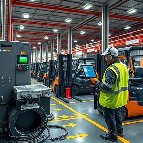 prostowniki do wózków widłowych