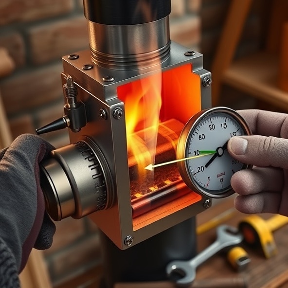 regulator ciągu kominowego