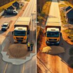 transport piasku kołbiel