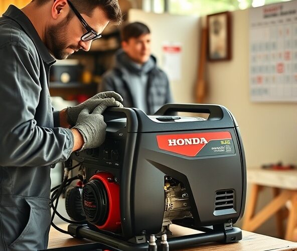 Jak często zlecać serwis agregatu prądotwórczego Honda w domu?