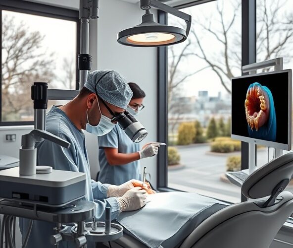 Który dentysta na Bielanach w Warszawie robi kanałowe pod mikroskopem?