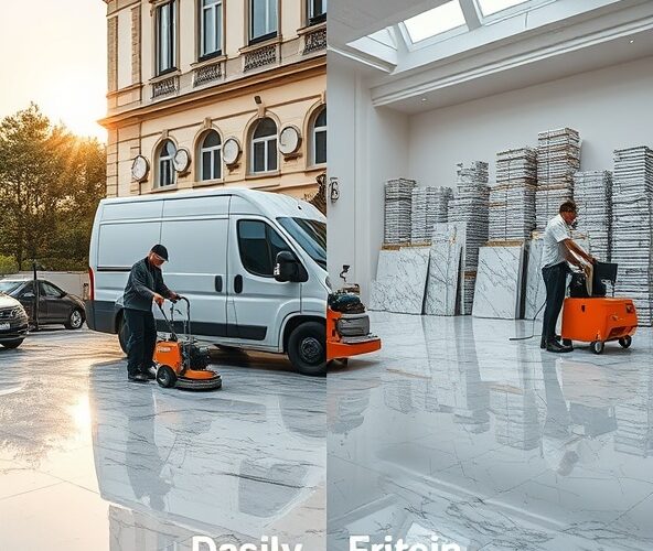 Czy szlifowanie marmuru w Warszawie lepiej mobilnie czy w warsztacie?