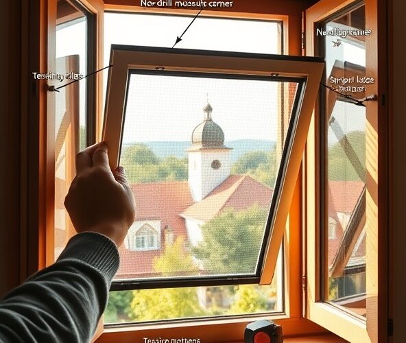 Jak zamontować moskitiery okienne w Radomiu bez wiercenia w drewnie?