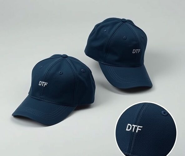 Nadruk na czapkę — druk DTF czy haft dla małego logo?