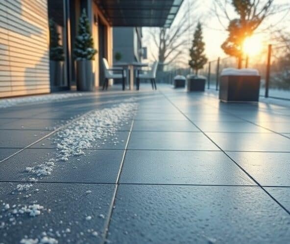 Czy płytki tarasowe Ceramiki Paradyż z klasą R11 są mrozoodporne?