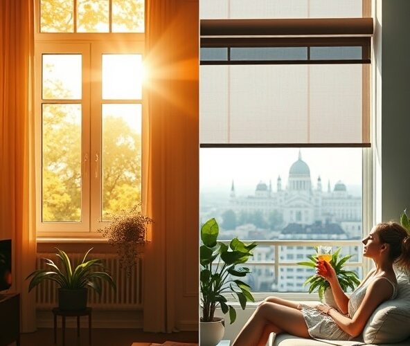 Jakie rolety dzień noc w Warszawie najlepiej ograniczą nagrzewanie mieszkania latem?