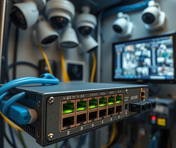 Jakie switche przemysłowe wybrać do monitoringu 4-8 kamer?