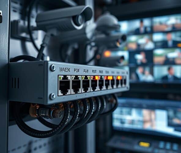 Jakie switche przemysłowe wybrać do monitoringu 4-8 kamer?