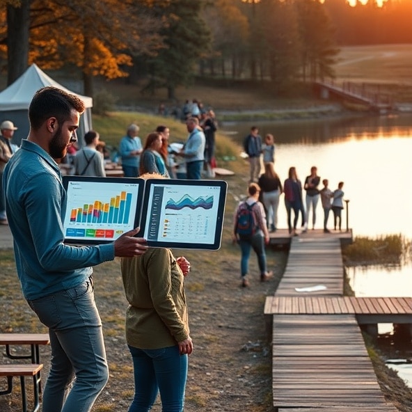 imprezy integracyjne nad jeziorem