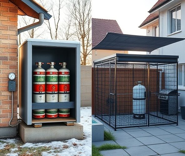 Jak bezpiecznie przechowywać butle gazowe propan-butan przy domu zimą i latem, by uniknąć wycieków i przegrzania?