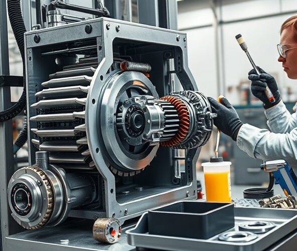 Jak serwisować elektryczny podnośnik na listwie zębatej ze ślimakiem?