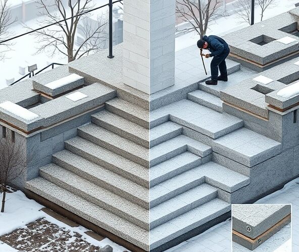 Jak zaplanować montaż schodów granitowych w Warszawie, aby uniknąć pęknięć i odspojeń po pierwszej zimie?