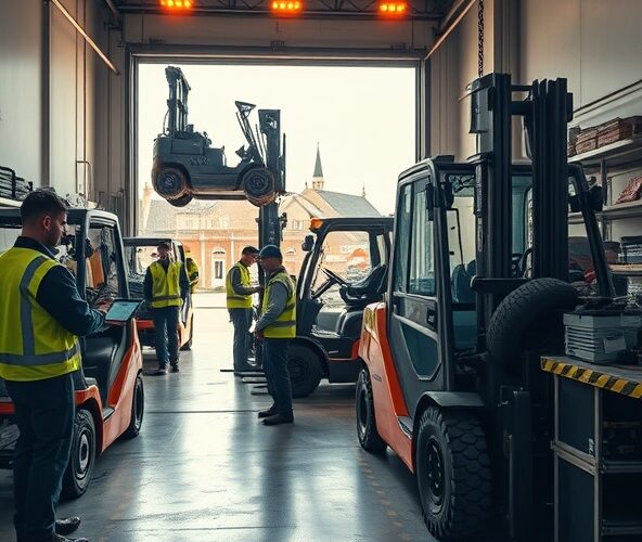Który serwis wózków widłowych w Mińsku Mazowieckim skróci przestoje?