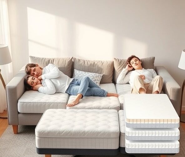 Jaką twardość wybrać w sofie rozkładanej z materacem na co dzień?