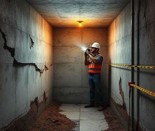 Jak ocenić stan betonowych piwnic pod grobowiec przed remontem?