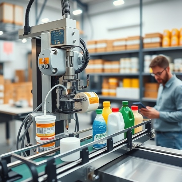 etykieciarka do opakowań plastikowych