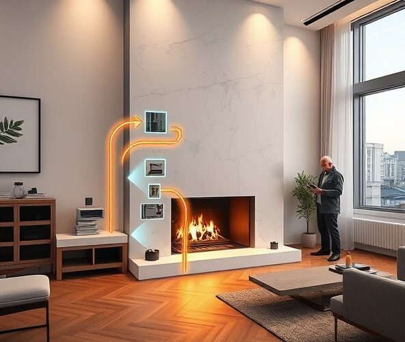 Jak rozprowadzić nawiew przy montażu kominków z marmuru w Warszawie?