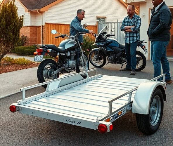 Jak osoba prywatna szybko sprzeda używaną przyczepę na motocykl DMC750?