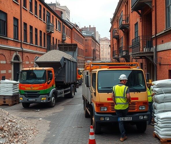 Gdzie znaleźć tanie transporty kruszyw w Łodzi dla małych budów?