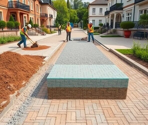 Jak przygotować trwałe podłoże pod kostkę brukową w Milanówku?